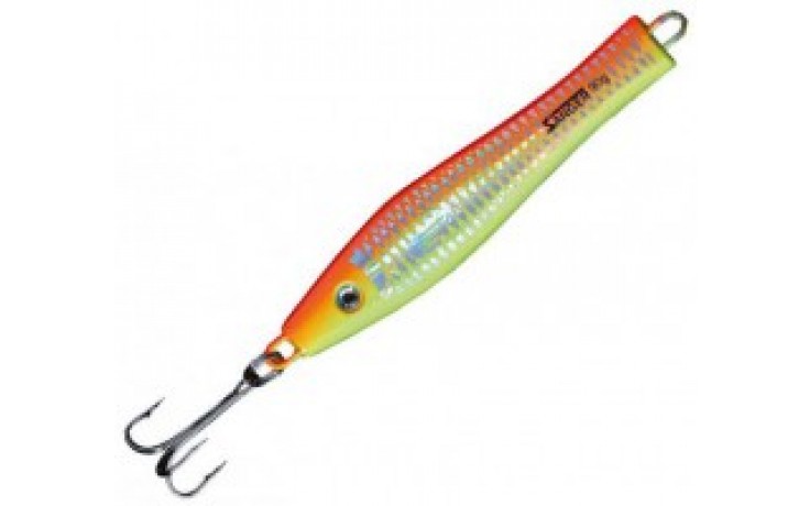 3D HoloPilker rot/gelb/neon 300 Gramm