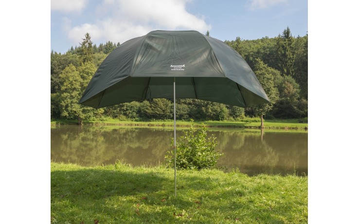 Anaconda Oval 345 Solid Nubrolly Angelschirm Anglerschirm 3 * 345 cm mit leicht ovaler Form