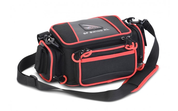 Iron Claw SF Swing XL Angeltasche für Angelzubehör mit 3 Angelköderboxen inklusive 32 * 19 * 16 cm 