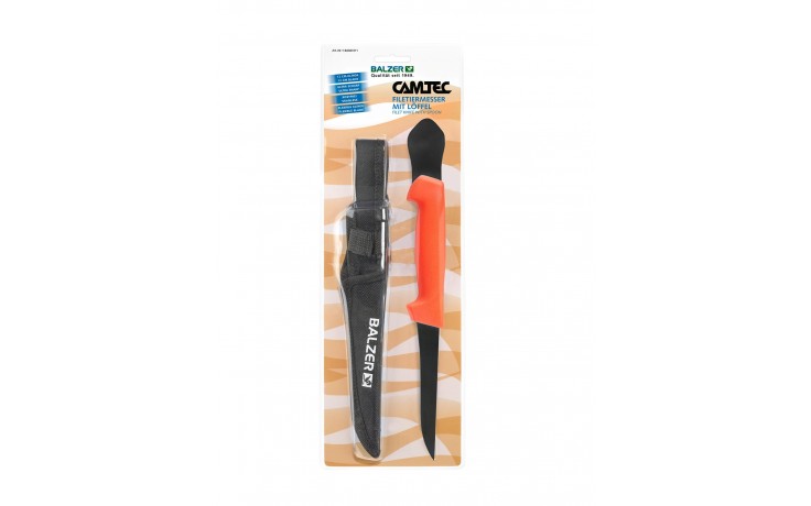 Filetiermesser mit Löffel 12cm zum Fische filetieren 