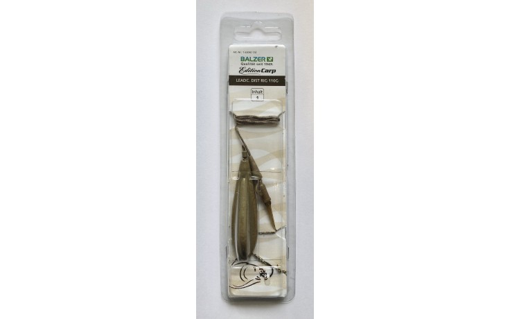 Balzer Leadcore Karpfenvorfach mit Angelblei und Boilievorfach mit Angelhaken 70 Gramm