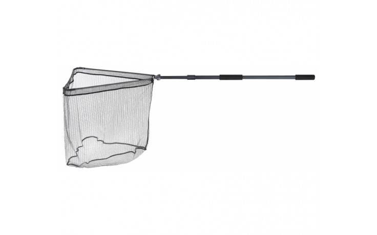 Balzer Metallica Kescher XTra Strong 2,6 Meter 2teilig Unterfangkescher 2teilig teleskopierbar 2,6 Meter Armlänge 70 cm gummiertes Keschernetz