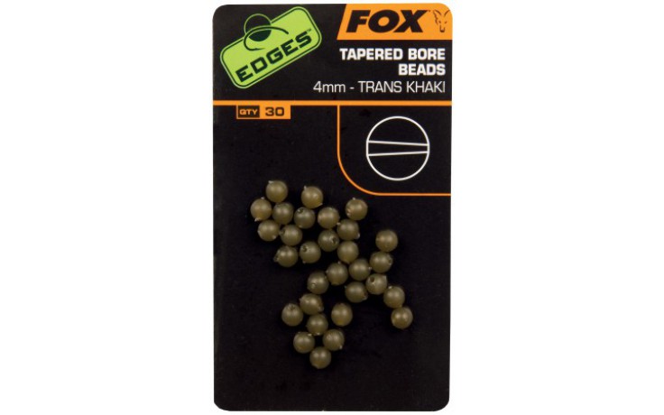 FOX Edges Tapered Bore Beads Ø 4 mm