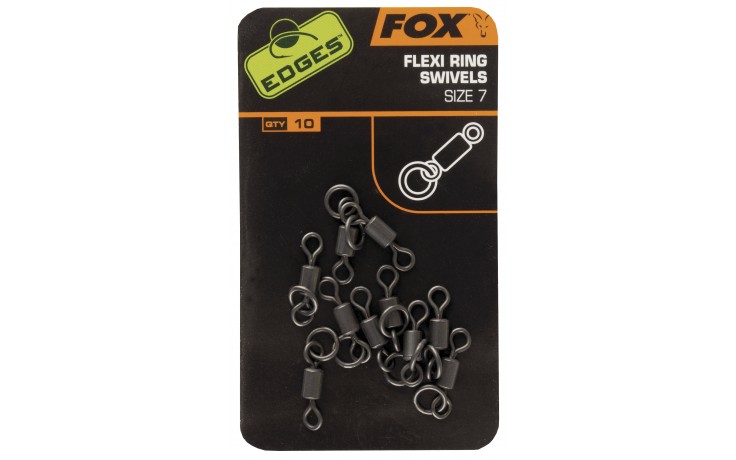 Fox Edges Flexi Ring Swivels Größe 7