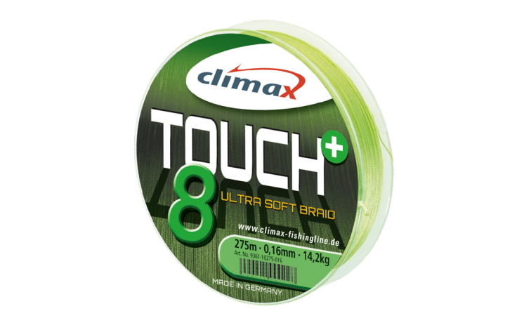 Geflochtene Angelschnur Climax Touch 8plus 0,20 mm 19 kg Tragkraft 135 Meter