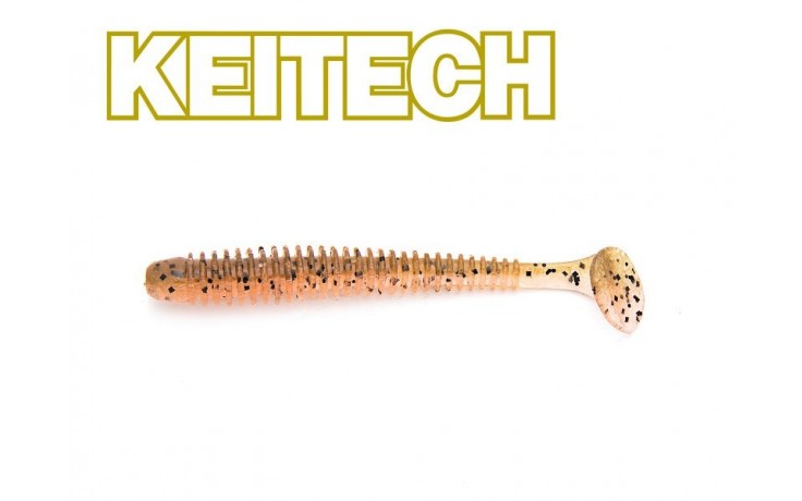 Keitech 2 Swing Impact-Green Pumpkin Fire 12 Stück