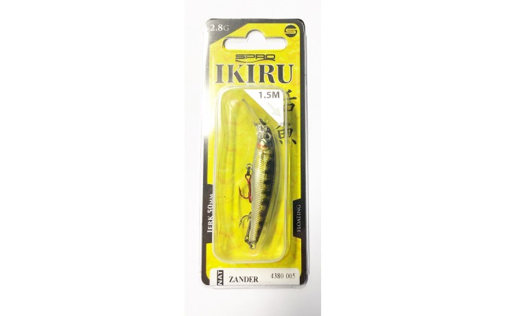 Ikiru Micro Jerk 50F Länge 5 cm Motiv Zander