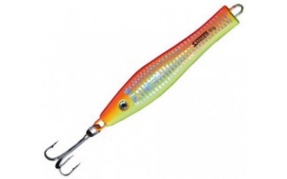 3D HoloPilker rot/gelb/neon 300 Gramm