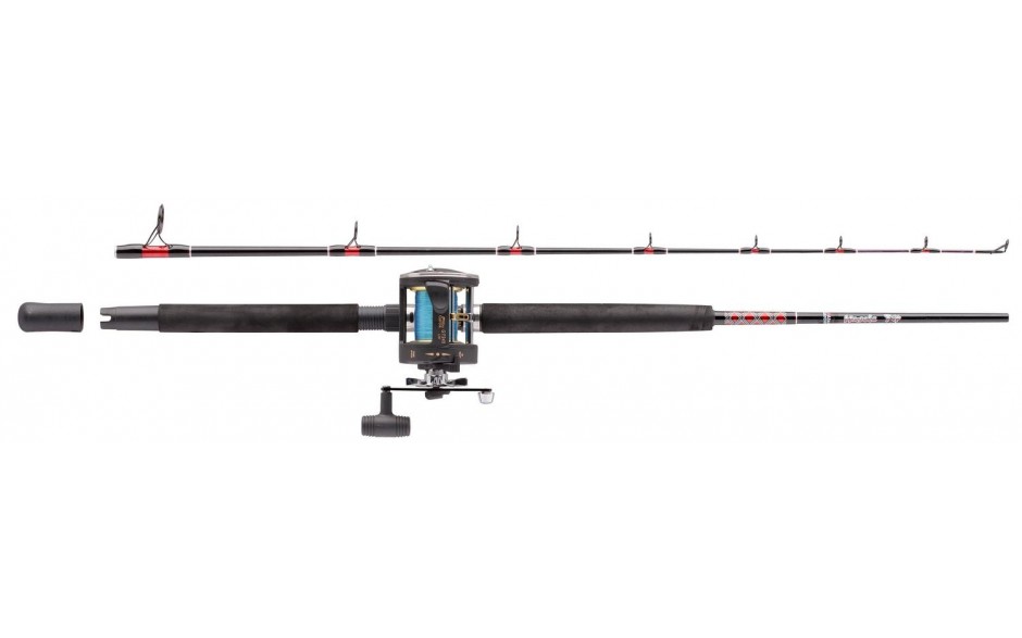 Abu Garcia Meeresangelkomplett Set Angelset mit Angelrolle Angelschnur Angelrute 15 - 40 lbs. 0,94 Meter Transport 