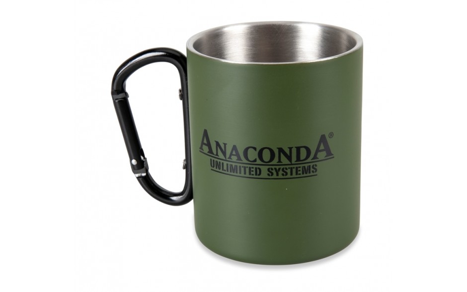 Anaconda Carabiner Mug 250ml Stainless Steel Tasse für Angler