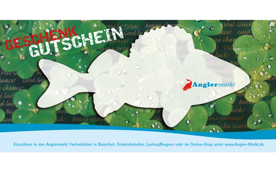 Gutschein für Angler Geschenkgutschein Angeln Anglergeschenkgutschein