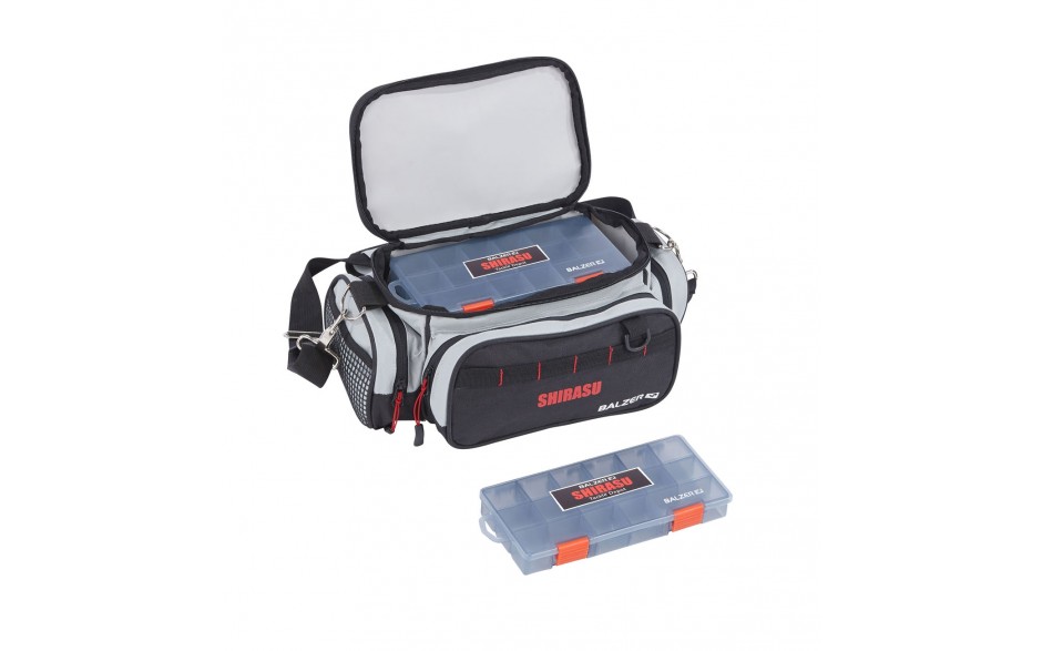 Balzer Shirasu Organizer klein 35 * 19 * 15 cm Angeltasche mit 2 Angelboxen für Angelzubehör