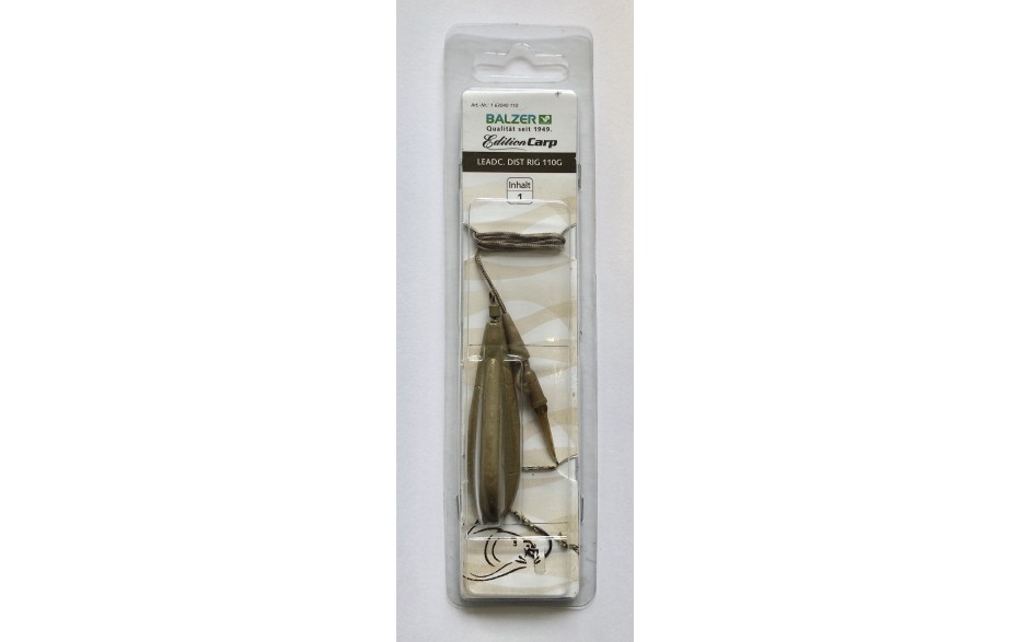 Balzer Leadcore Karpfenvorfach mit Angelblei und Boilievorfach mit Angelhaken 70 Gramm