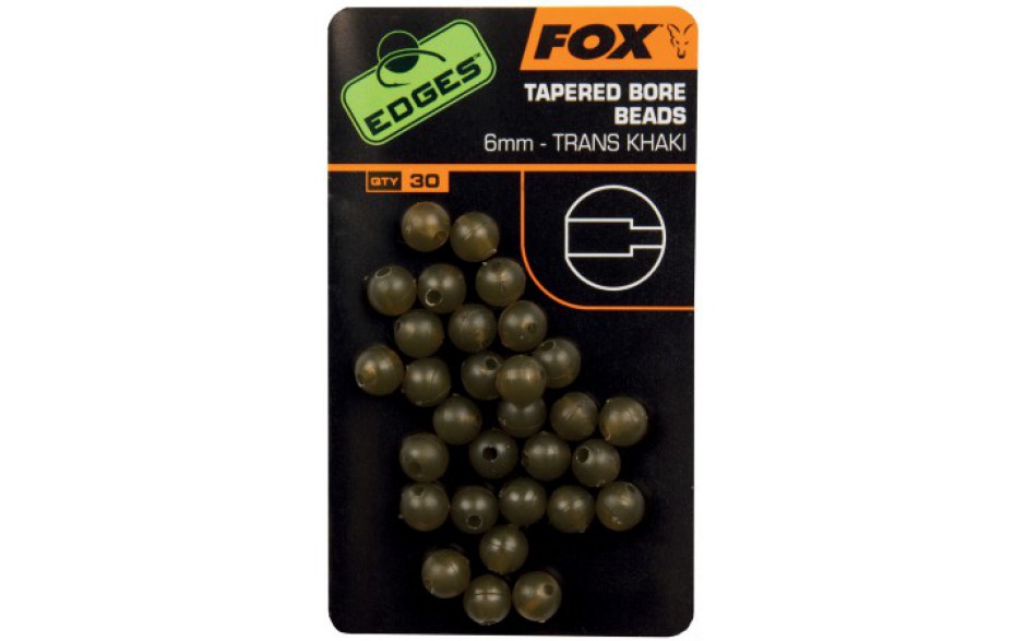 FOX Edges Tapered Bore Beads Ø 6 mm