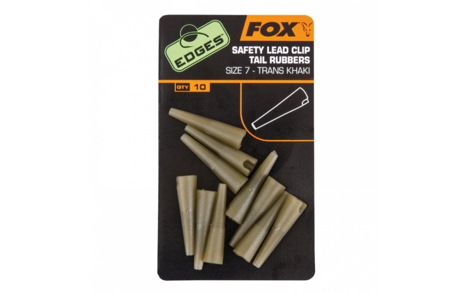 Fox Edges Safety Lead Clip Tail Rubbers Größe 7