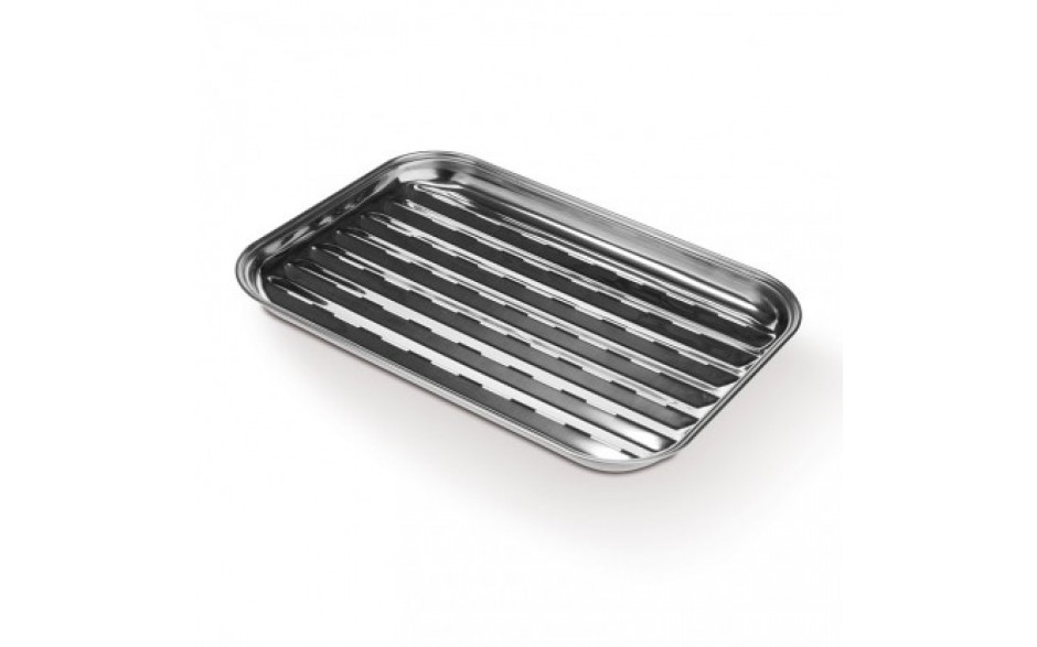 Edelstahlgrillschale Thüros Grillschale aus Edelstahl 34 x 24 x 2,5 cm