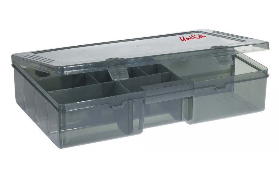 Angelbox für Angelzubehör 35,5 * 22,5 * 8 cm sehr stabile Angel Köder Box und Angelzubehörbox