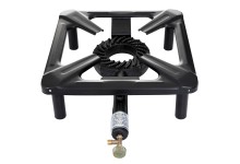 Hockerkocher 30 x 30 x 14 cm ideal für Outdoor oder für Räucheröfen