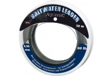 Aquantic Saltwater Leader Vorfachschnur 0,80 mm 27,7 kg Tragkraft transparent 50 Meter 60 lb Vorfachschnur Meeresangeln 