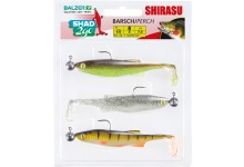 Balzer Shirasu Angelköder Set für Barsch 7,5 cm 5 Gramm Haken 1/0 fertig montiert