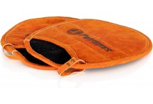 Petromax Aramid Pro 300 oval Topflappen 1 Paar mit Eingriff aus Leder in hochwertigem Design und Verarbeitung bis 250 Grad Hitzebeständig 