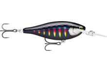 Rapala Shad Rap Elite 55 5,5 cm 7 Gramm 2,4 bis 2,7 Meter Tauchtiefe Farbe Gilded Night Aurora Angelköder Forellenköder Barschköder