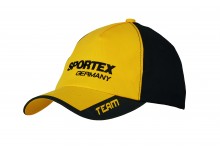 Sportex Base Cap gelbes Schild, schwarz hinten| Baseballcap von Sportex