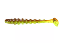 Keitech 2 Swing Impact Motoroil / Chartreuse 12 Stück