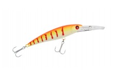 Shirasu Johnny Deep 120 DR Wobbler mit bis zu 9 Meter Tauchtiefe Farbe Orange Gelb